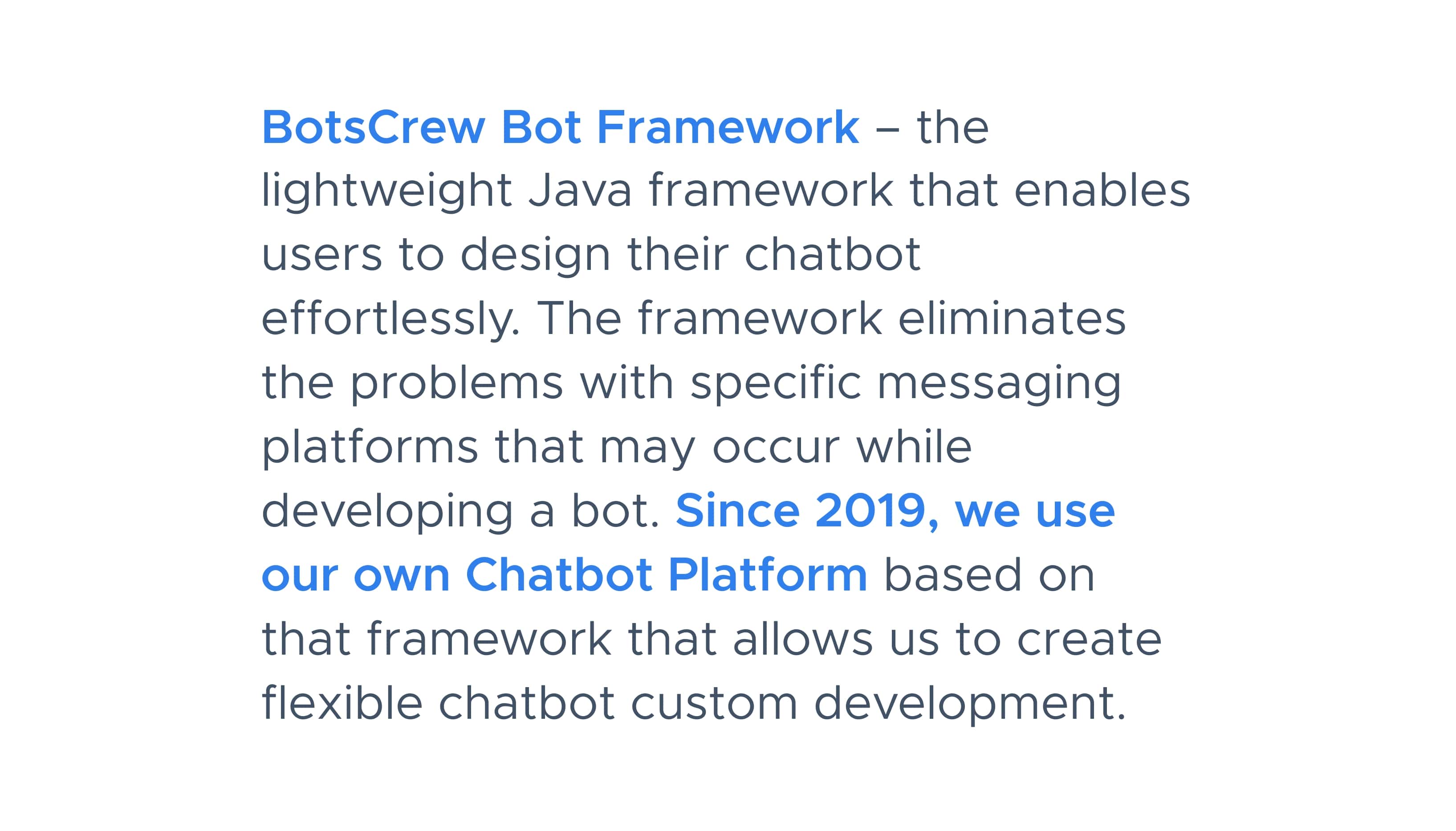 BotsCrew bot framework