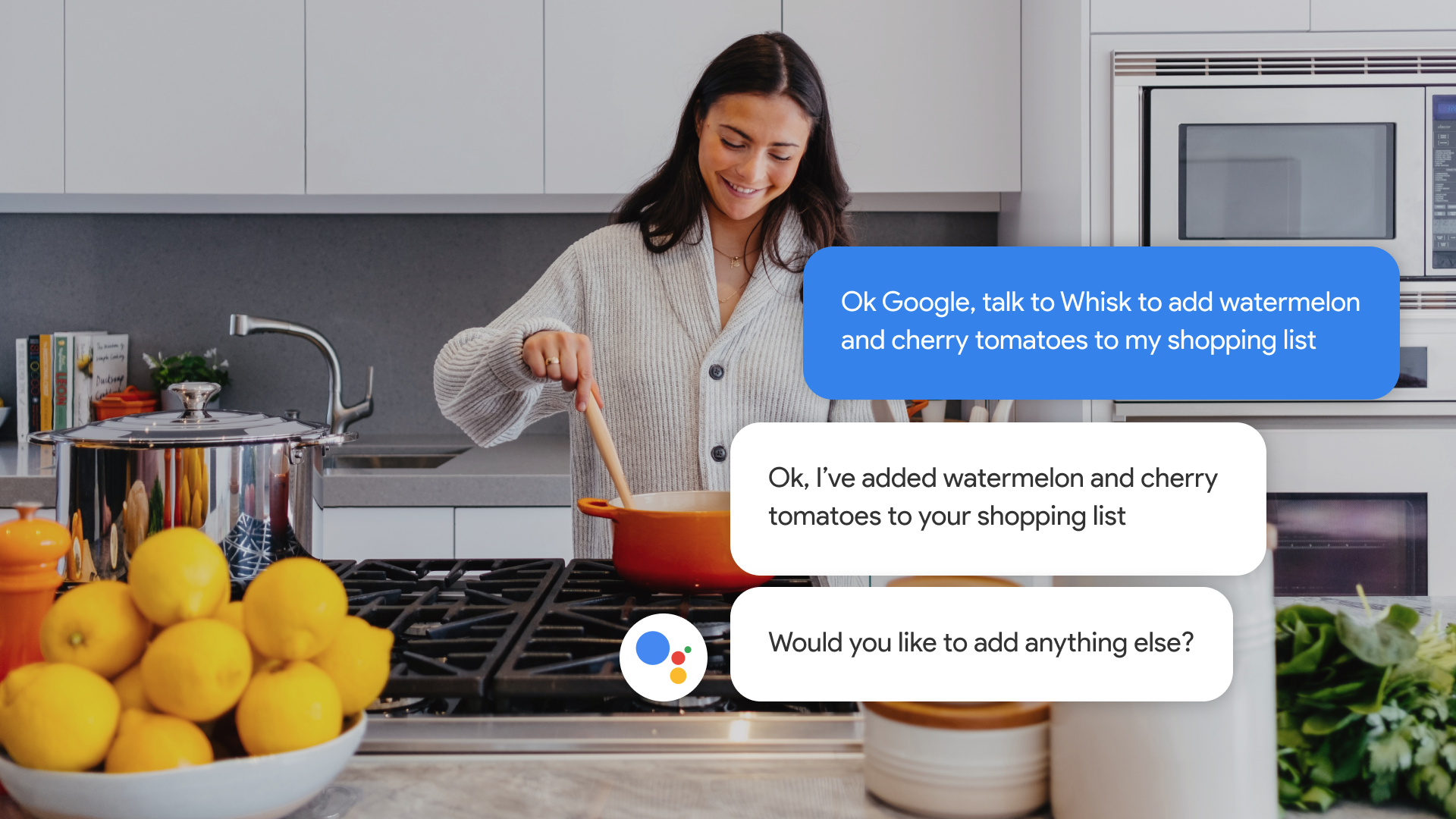 Whisk Google Assistant