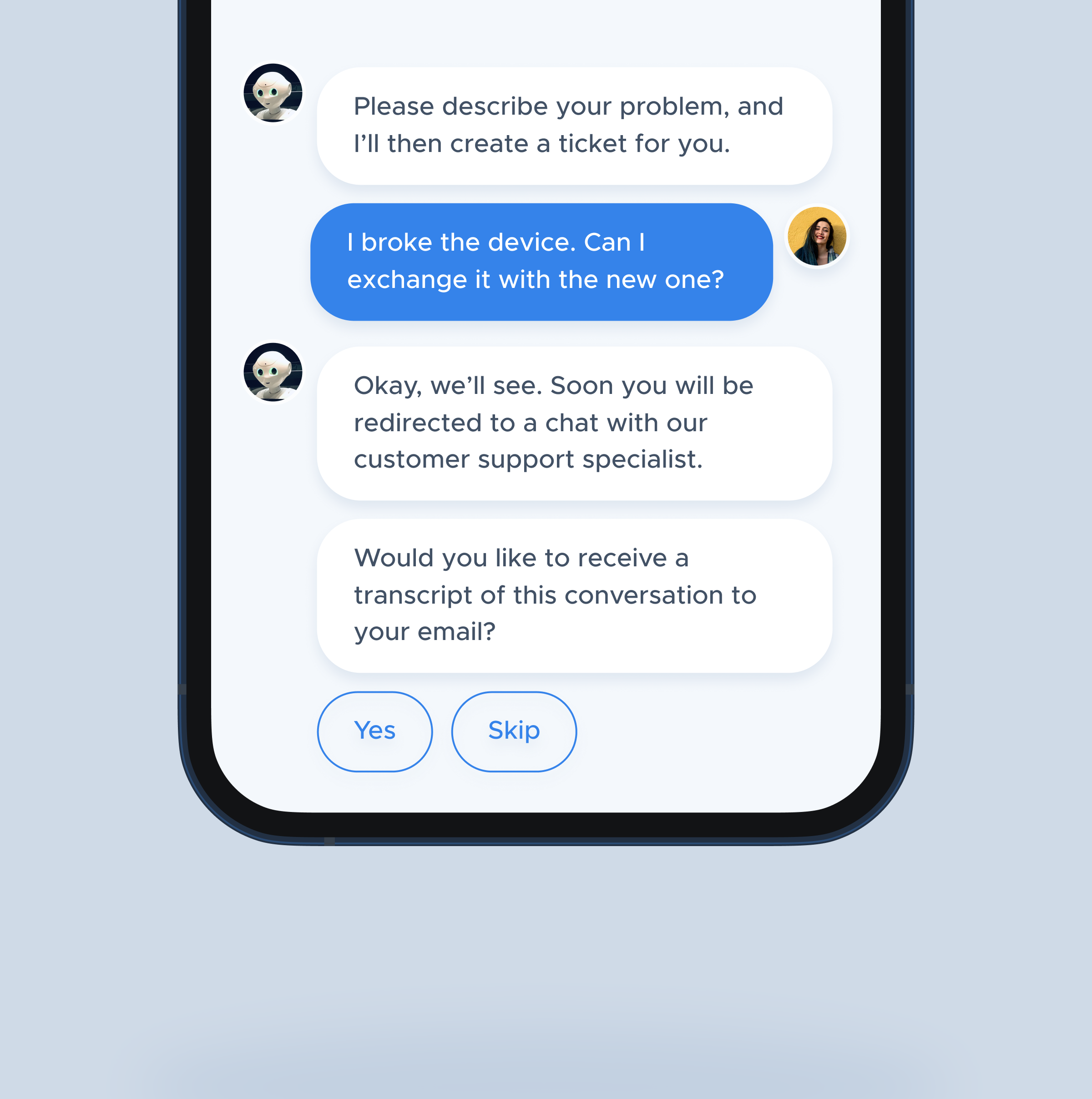 Support chatbot