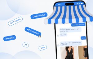 eCommerce Chatbot screen shopping experience
