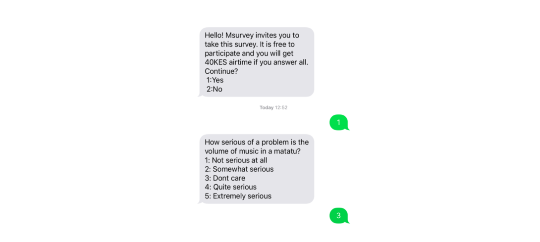 SMS Survey