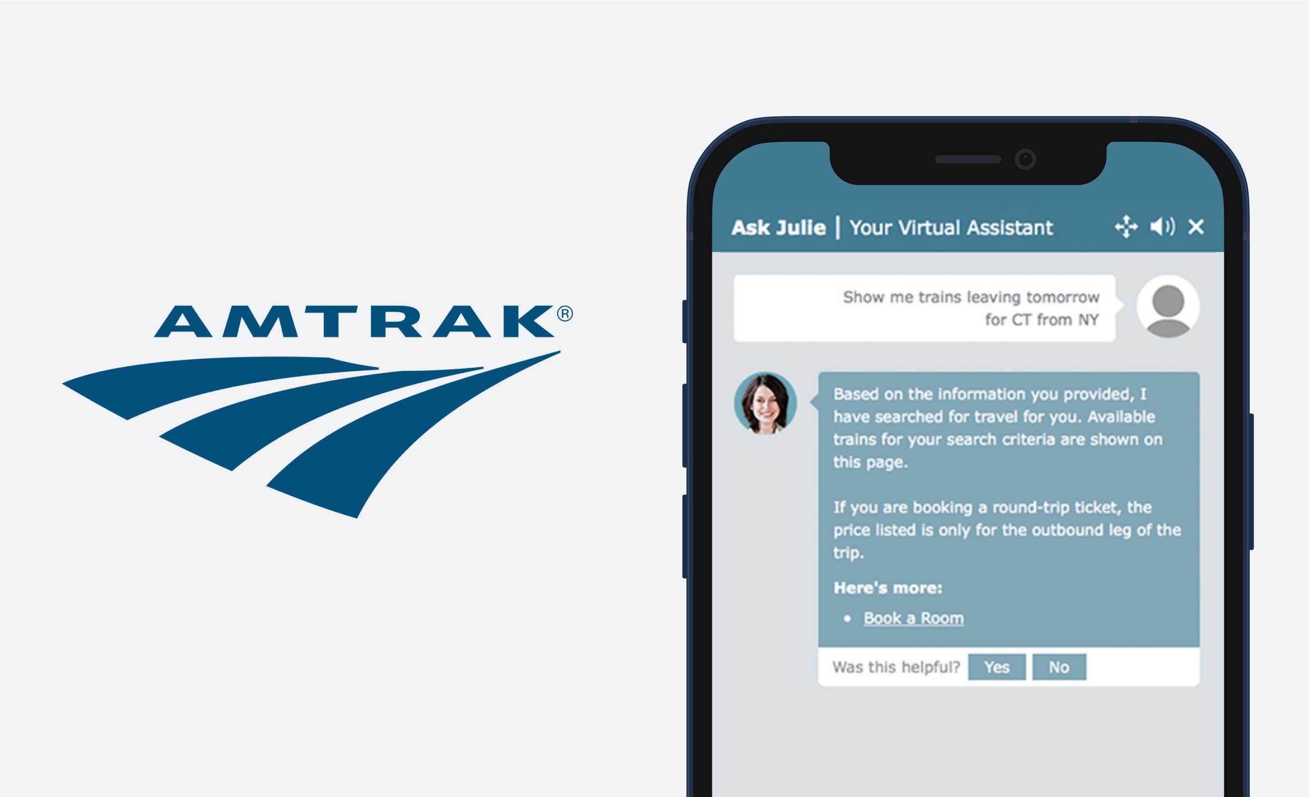 Amtrak chatbot
