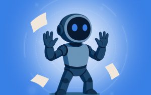 AI Project Pitfalls - Robor Standing Frustrated